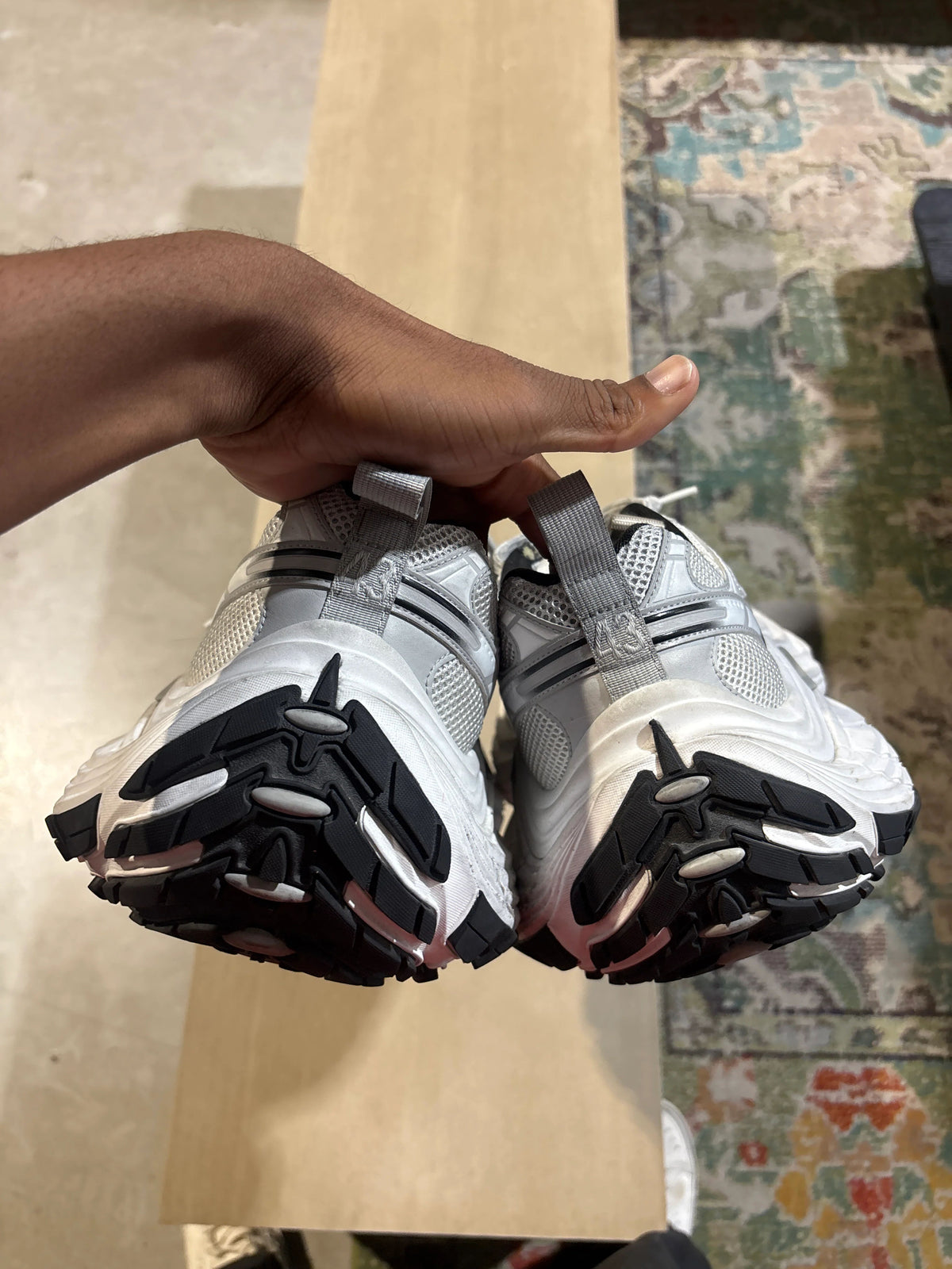 Balenciaga 6Xl Grey/White Used Sz 10 Nb - Pre-Owned