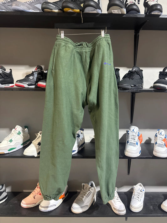 Saint Micheal Green Cursive Sweats Sz L - Pre-Owned