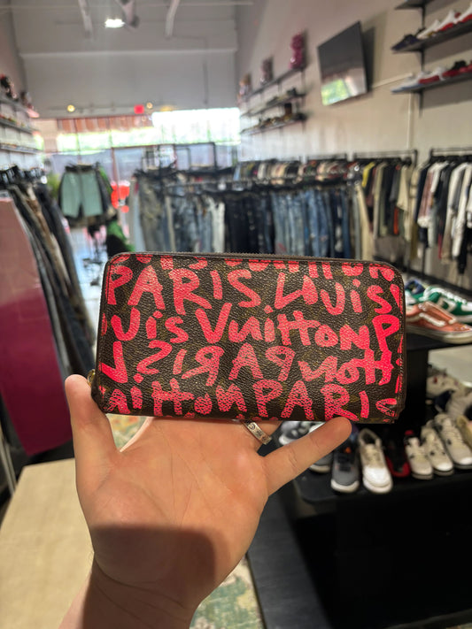 Louis Vuitton Graffiti Wallet Red/Brown - Pre-Owned