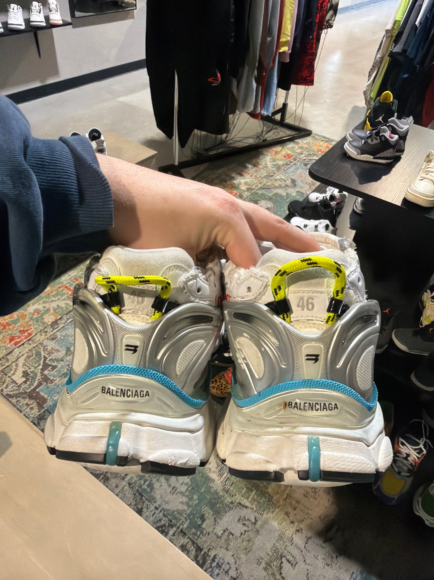 Balenciaga Runner Multi Color Used Sz 13 NB