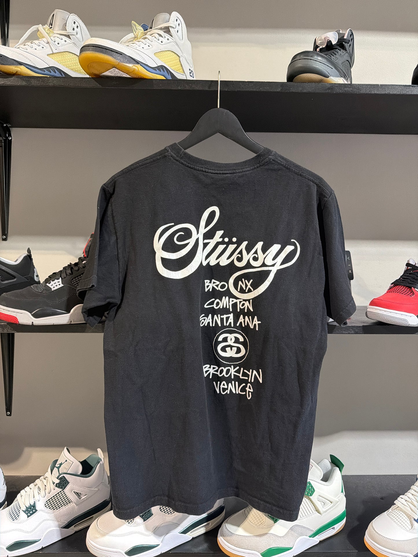 Stussy World Tour Tee Black/White