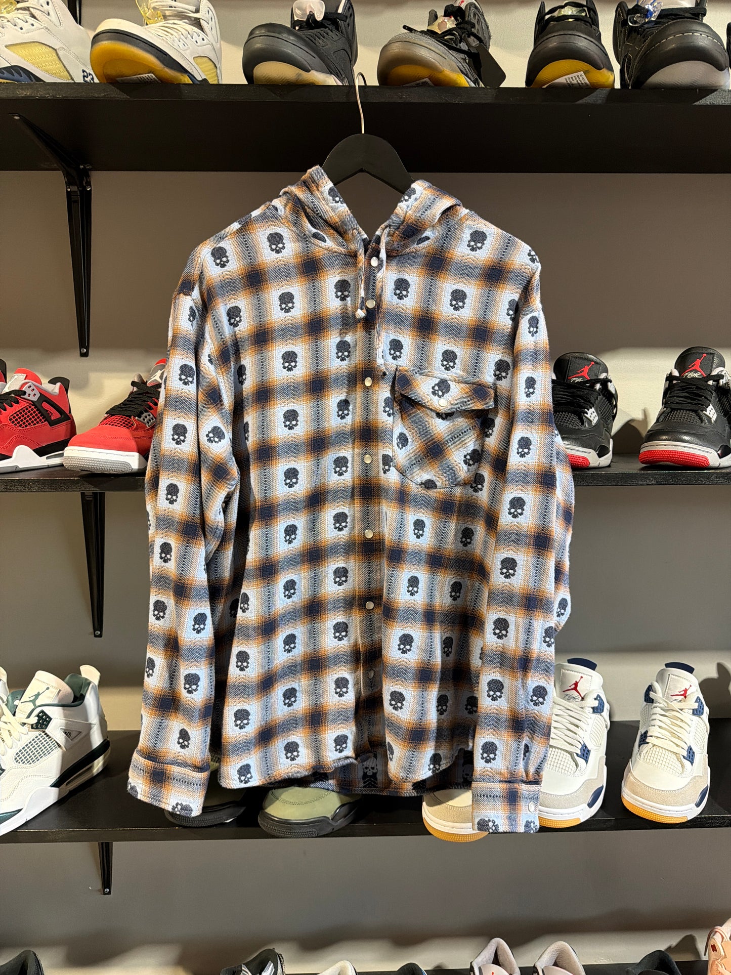 Supreme Number (N)ine Blue Flannel