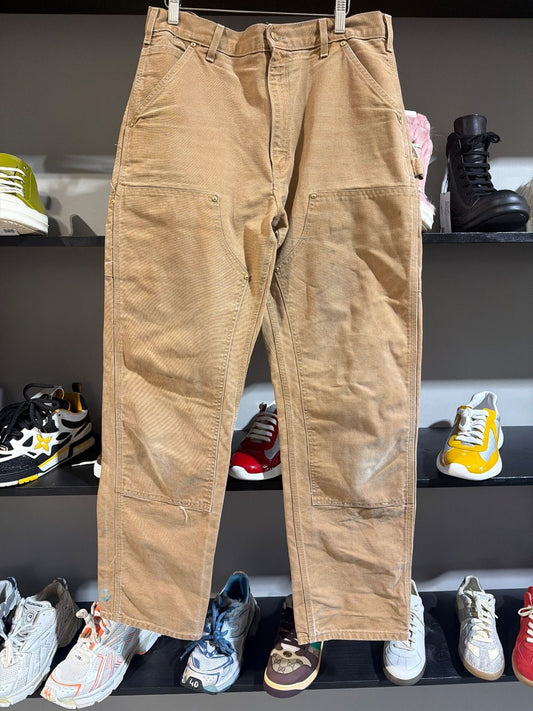 Vintage Carhartt Dark Khaki Double Knees - Vintage