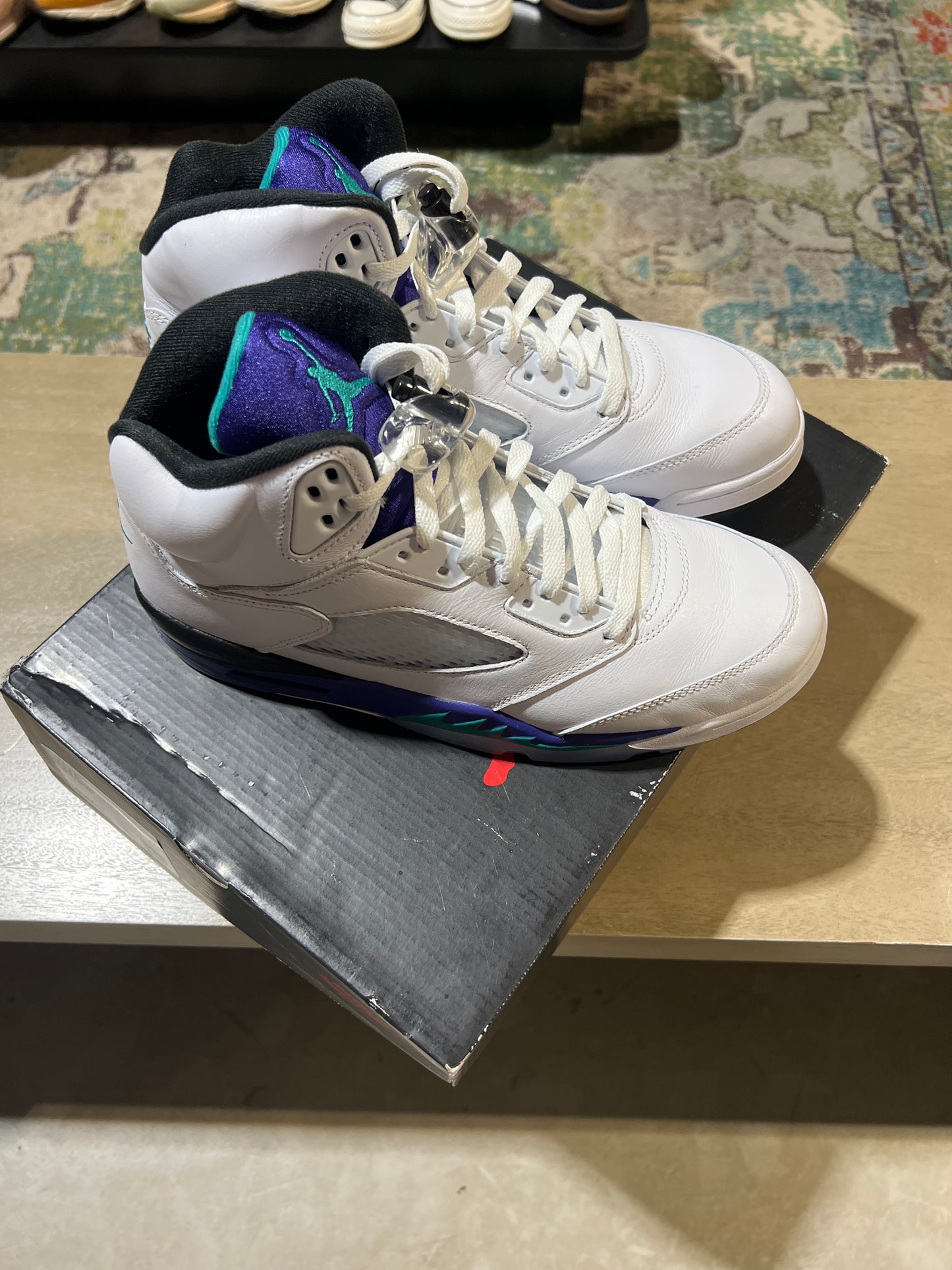 Jordan 5 Grape Used Sz 9.5