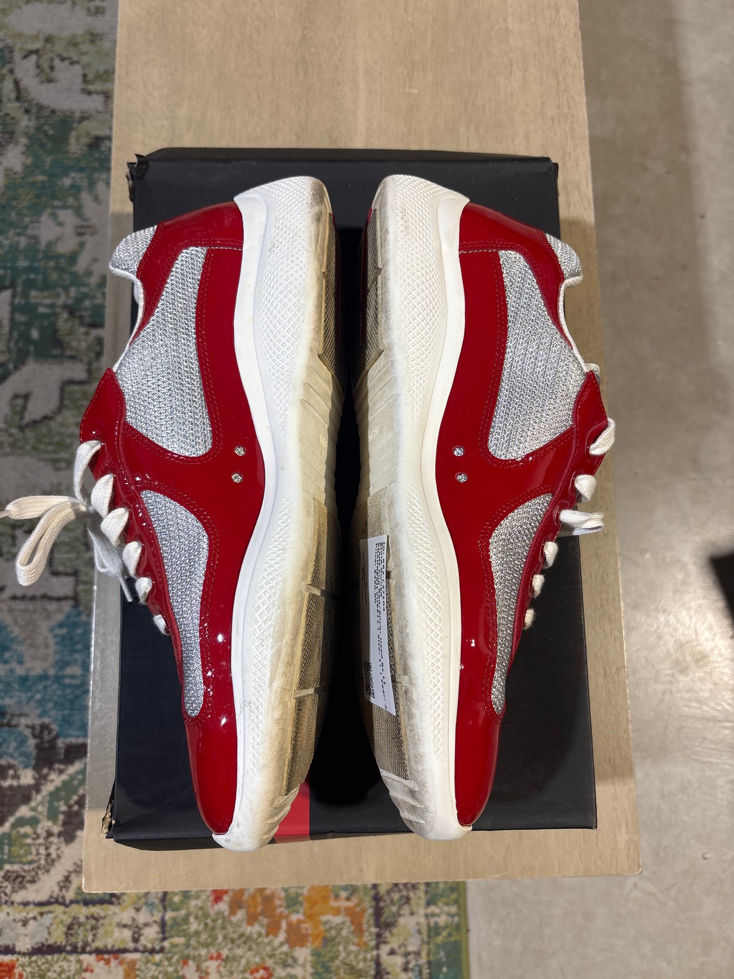 Prada Cup Red/Silver Used Sz 11