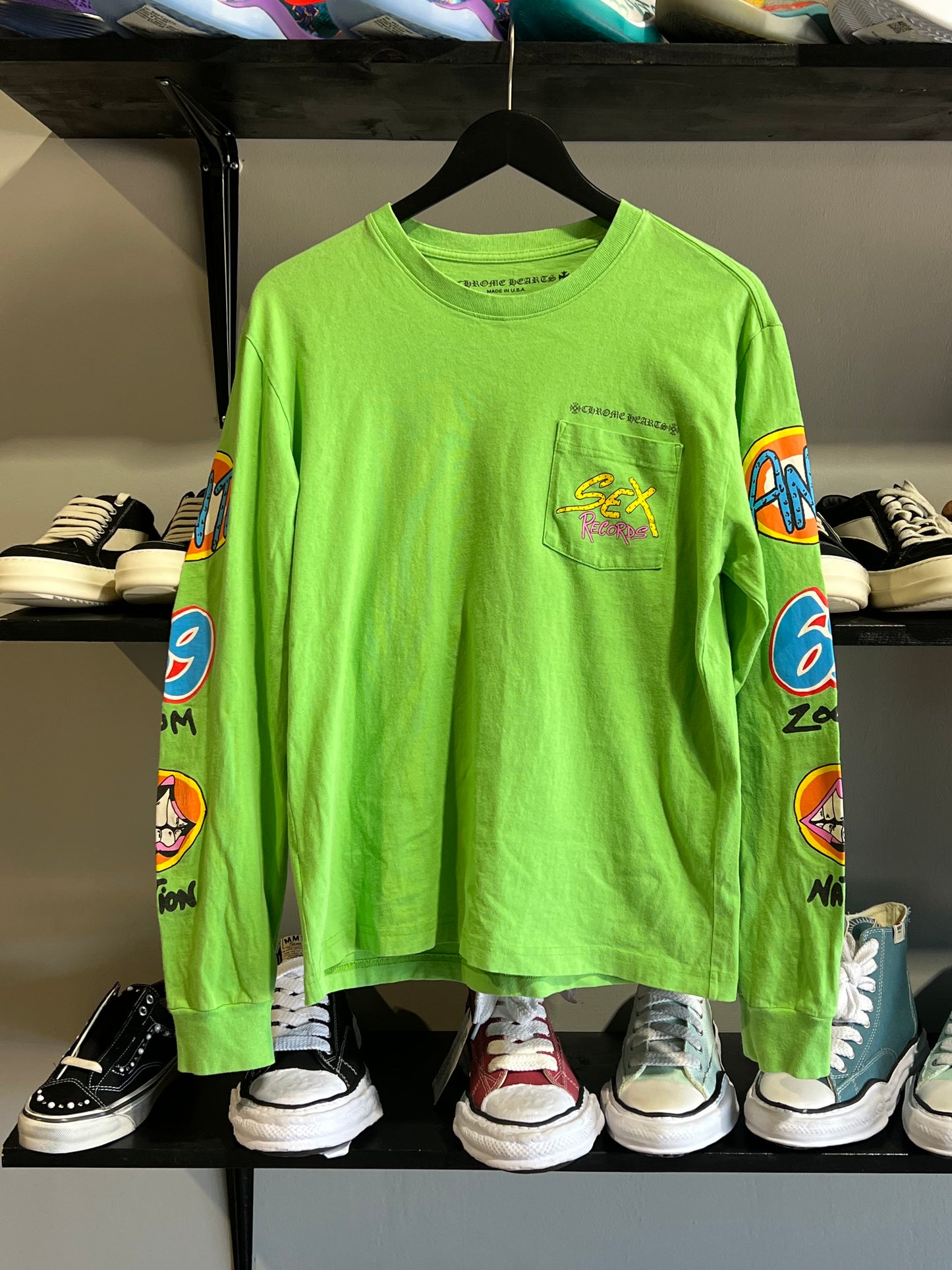 Chrome hearts Matty boy green sex records longsleeve sz medium