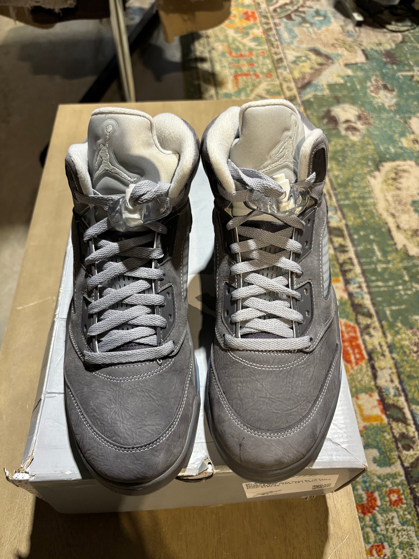 Jordan 5 Wolf Grey Used Sz 10 (1)