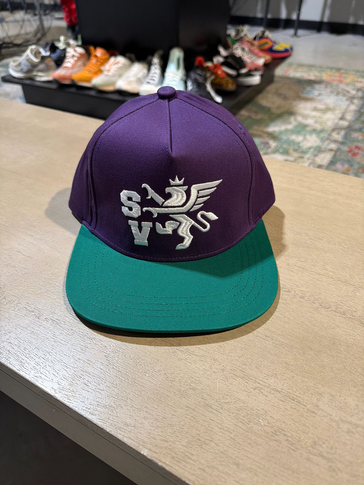 Saint Vanity Purple/Green Lion Snap Back 2