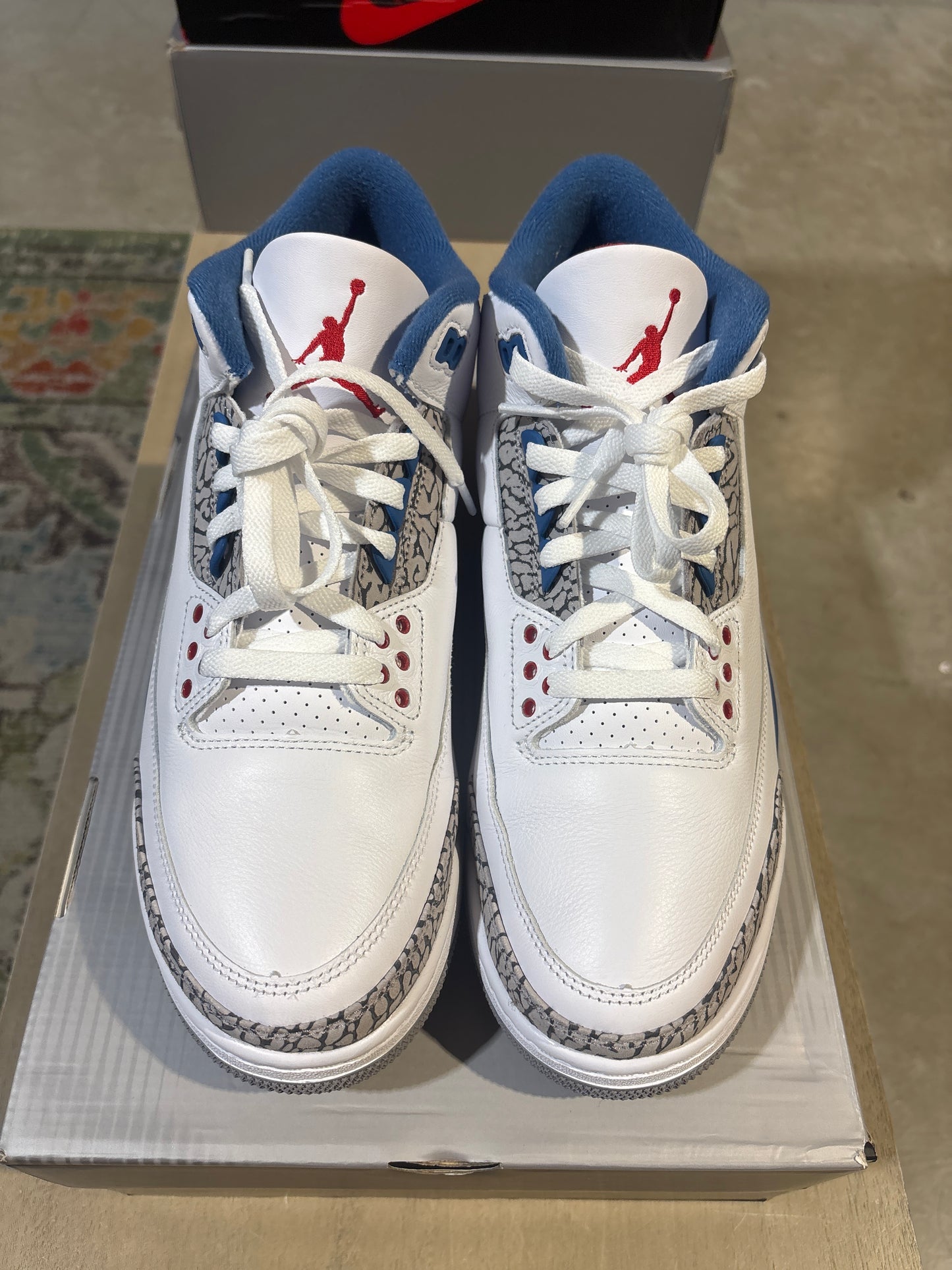 Jordan 3 true blue used sz 10.5