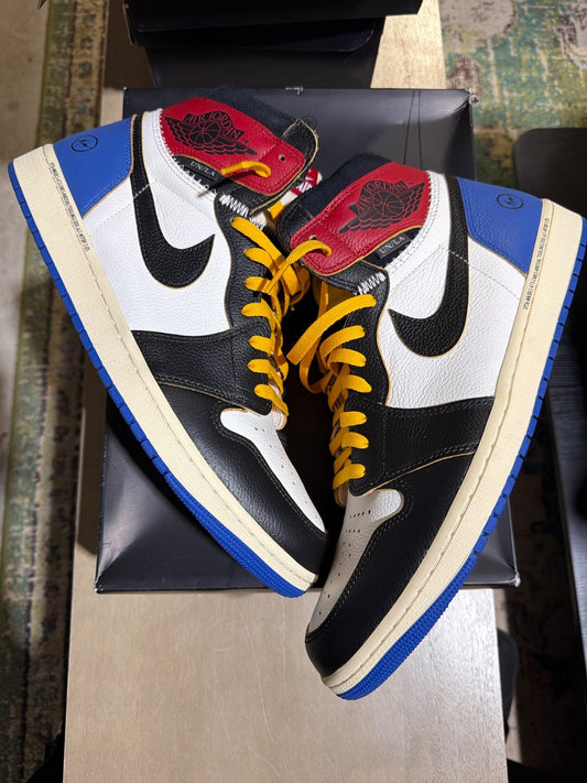 Jordan 1 Retro High OG SP Fragment x Union LA Varsity Red Sport Royal - Pre-Owned