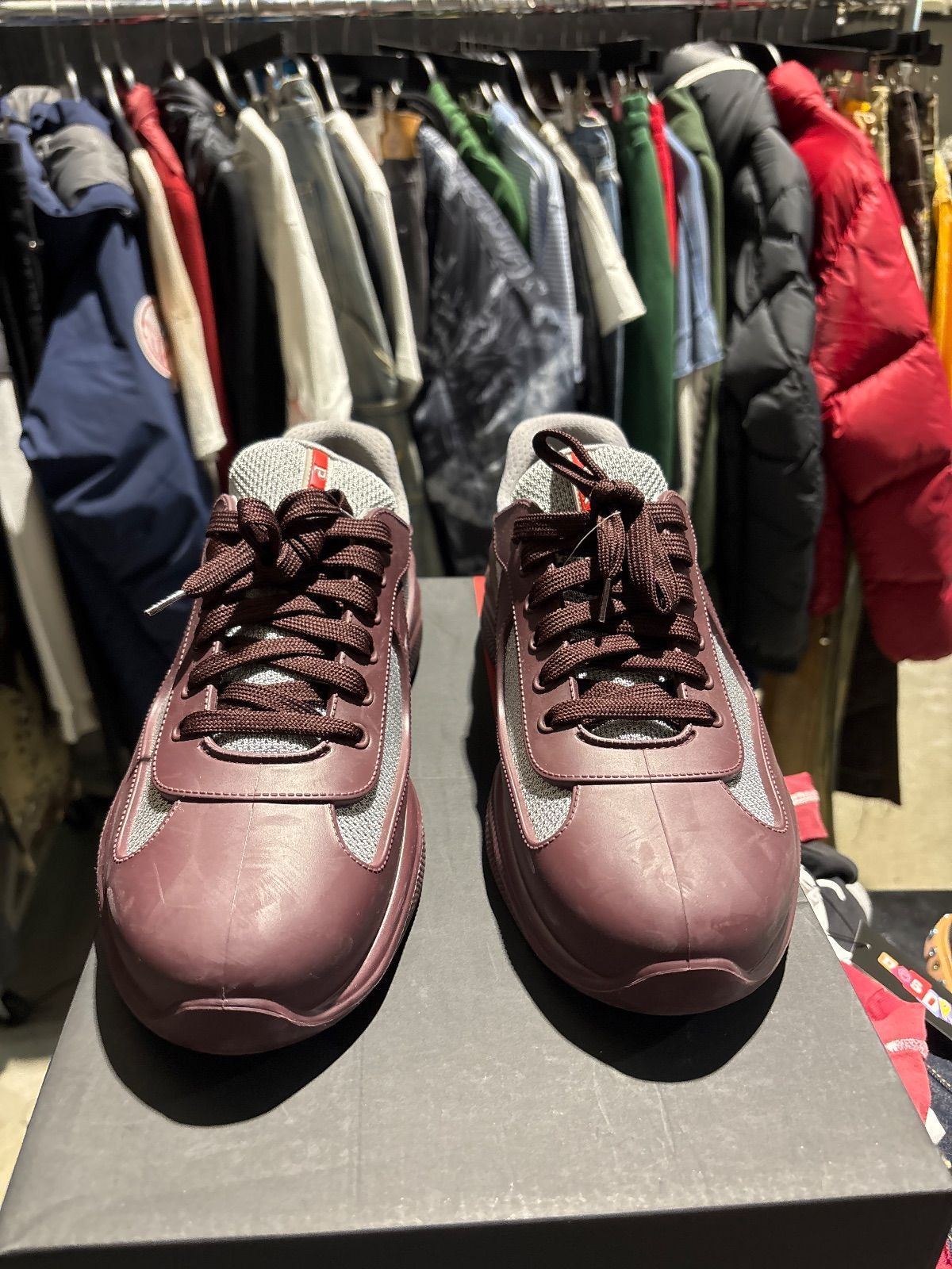 Prada Rubber Cup Burgundy - Pre-Owned