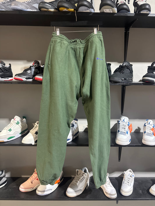 Saint Micheal Green Cursive Sweats Sz L