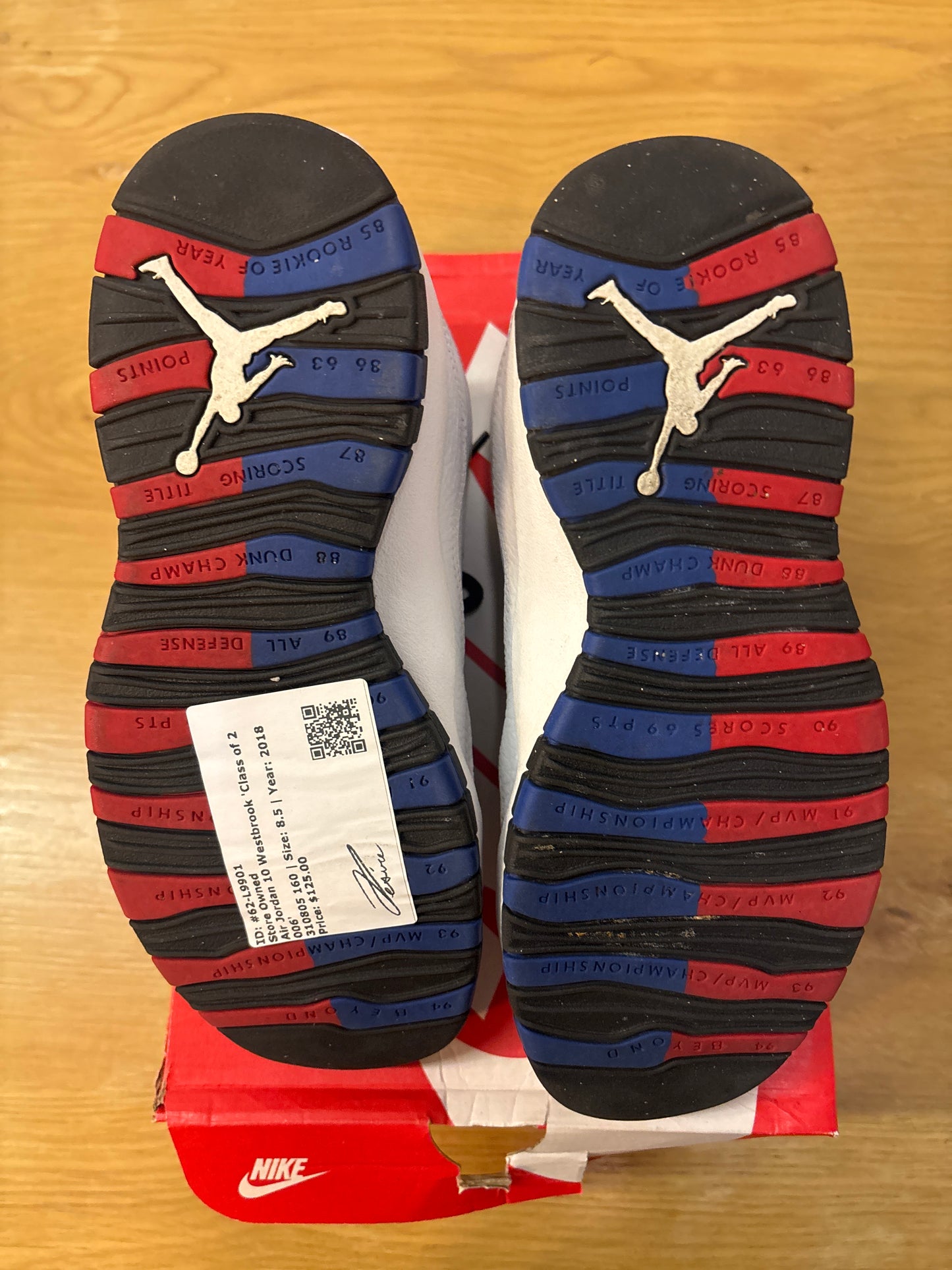 JORDAN 10 WESTBROOK CO2006 Used Sz 8.5 RB