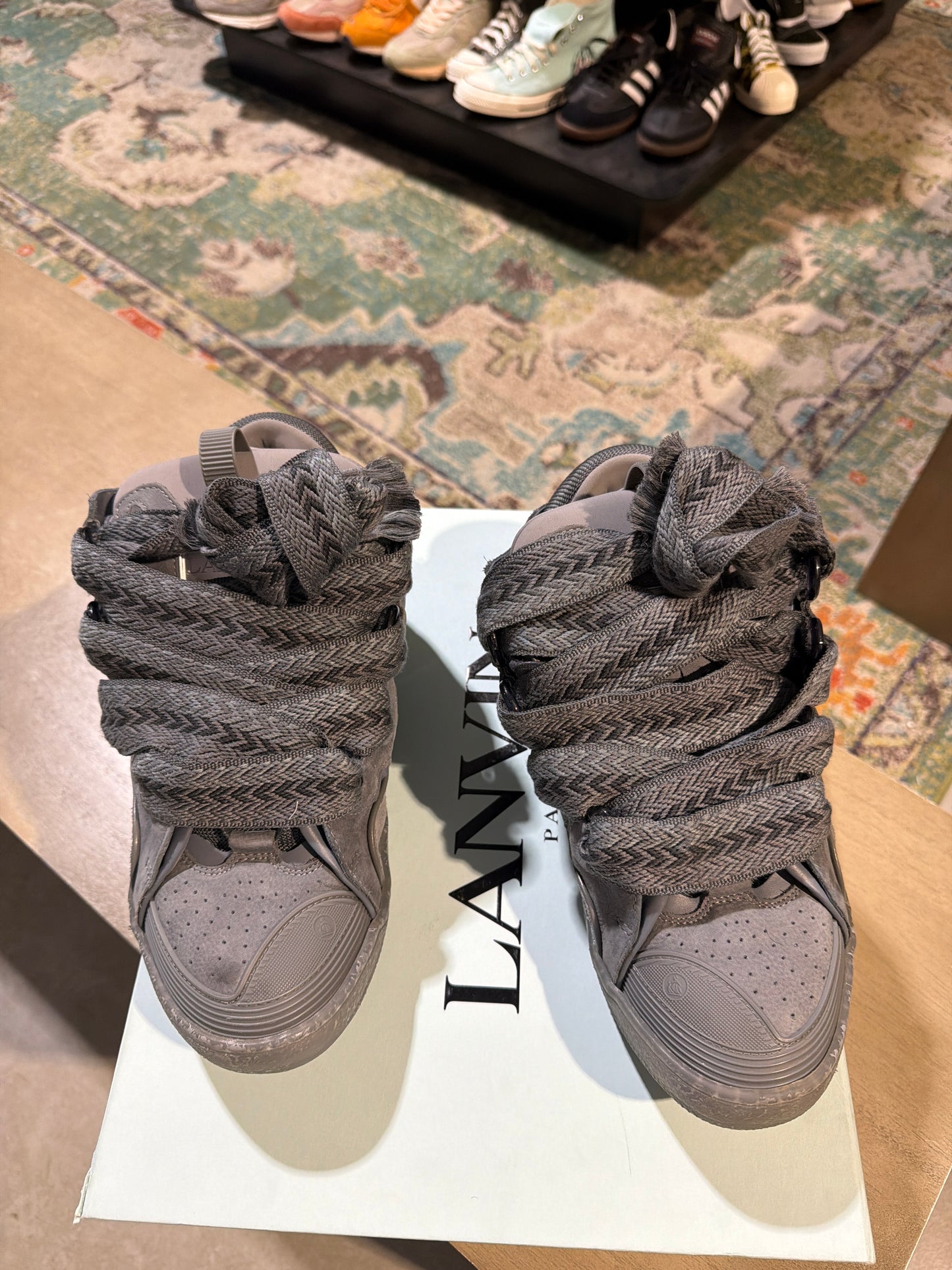 Lanvin Curb Grey/Grey Used Sz 11