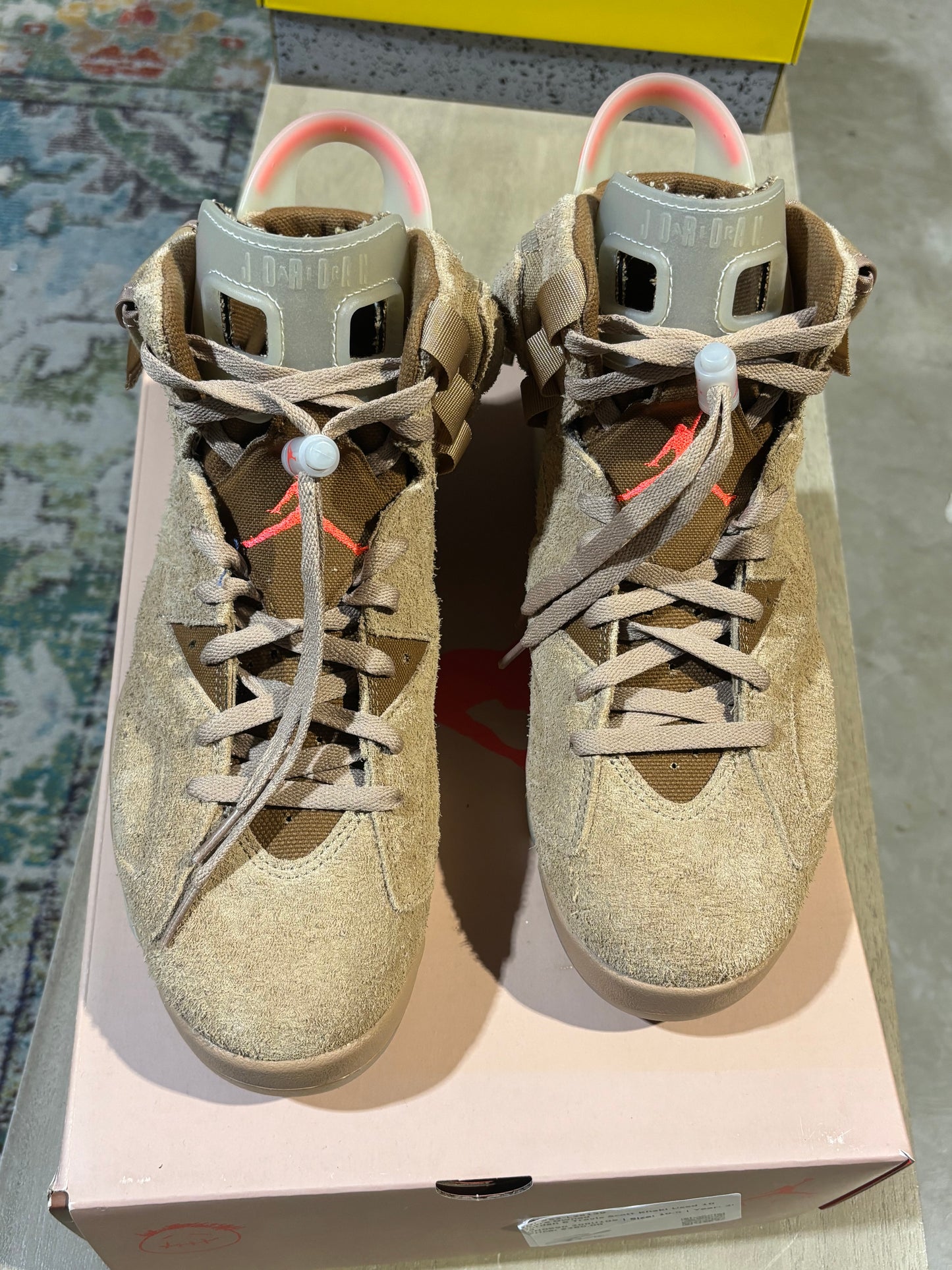 Jordan 6 Travis Scott Khaki Used 10.5