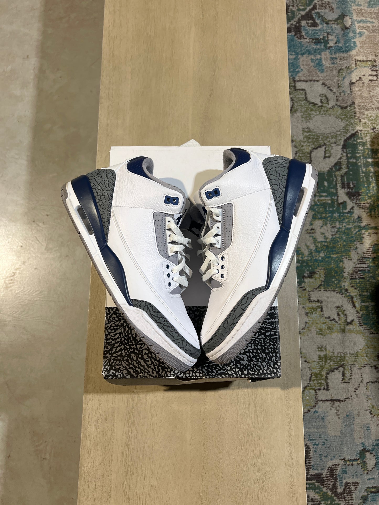 Jordan 3 Midnight Navy Used 11