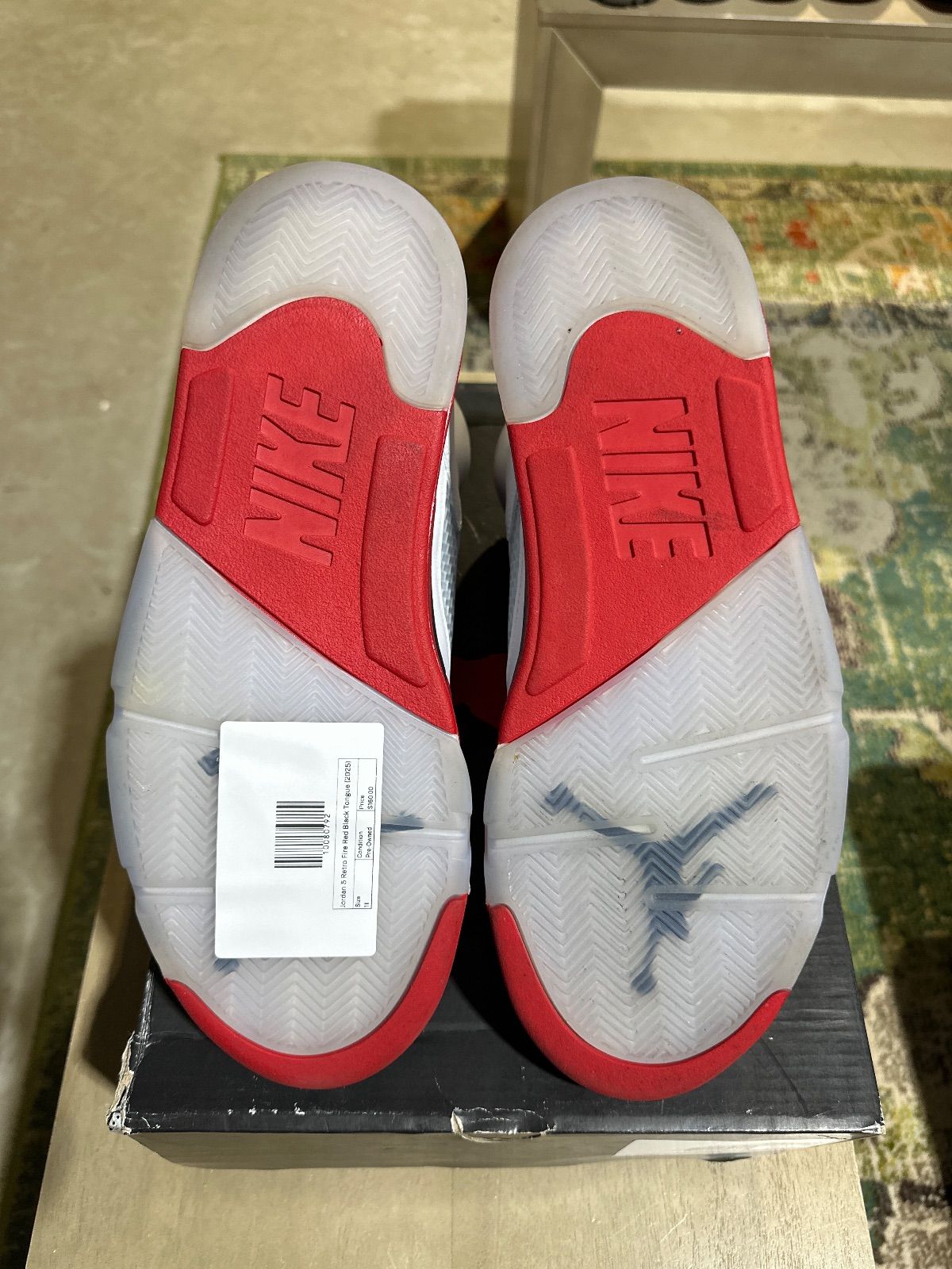 Jordan 5 Retro Fire Red Black Tongue (2025) - Pre-Owned