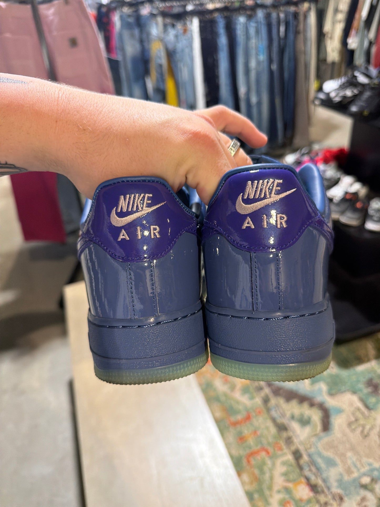 Air Force 1 Low Patent Grape Ice Used Sz 13