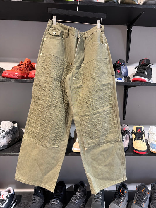 74 Is War Olive Double Knee Pants
