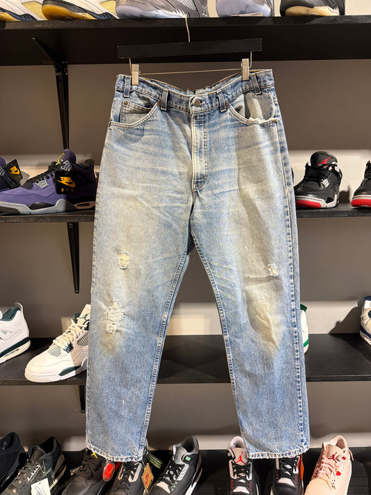 Vintage Orange Tab Distressed Levis Sz 34