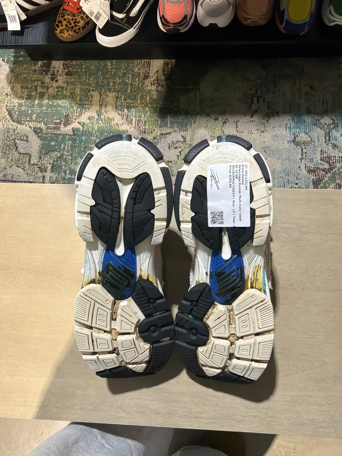Balenciaga Runner Multi Color Used Sz 13 NB