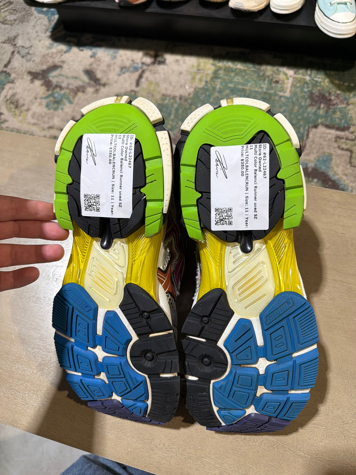 Multi Color Balenci Runner used SZ 11