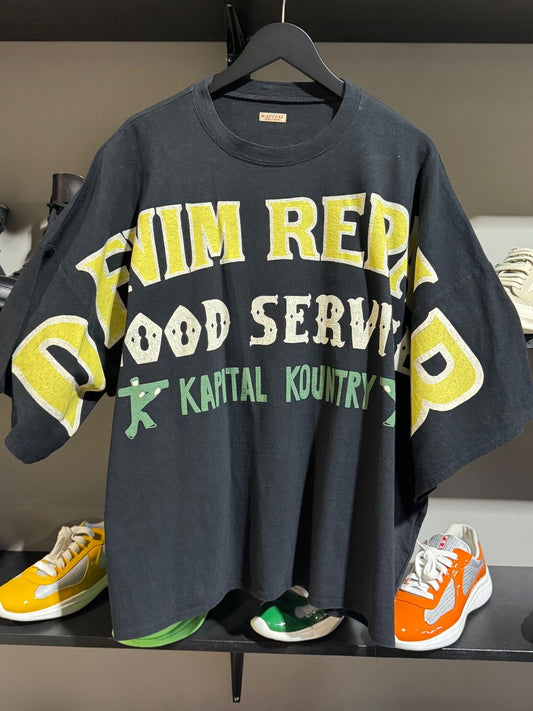 Kapital Denim Repair Tee Black