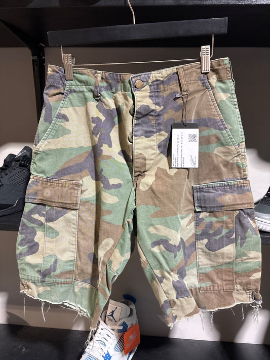 Vintage Army Cutoff Shorts Sz 28 (2)