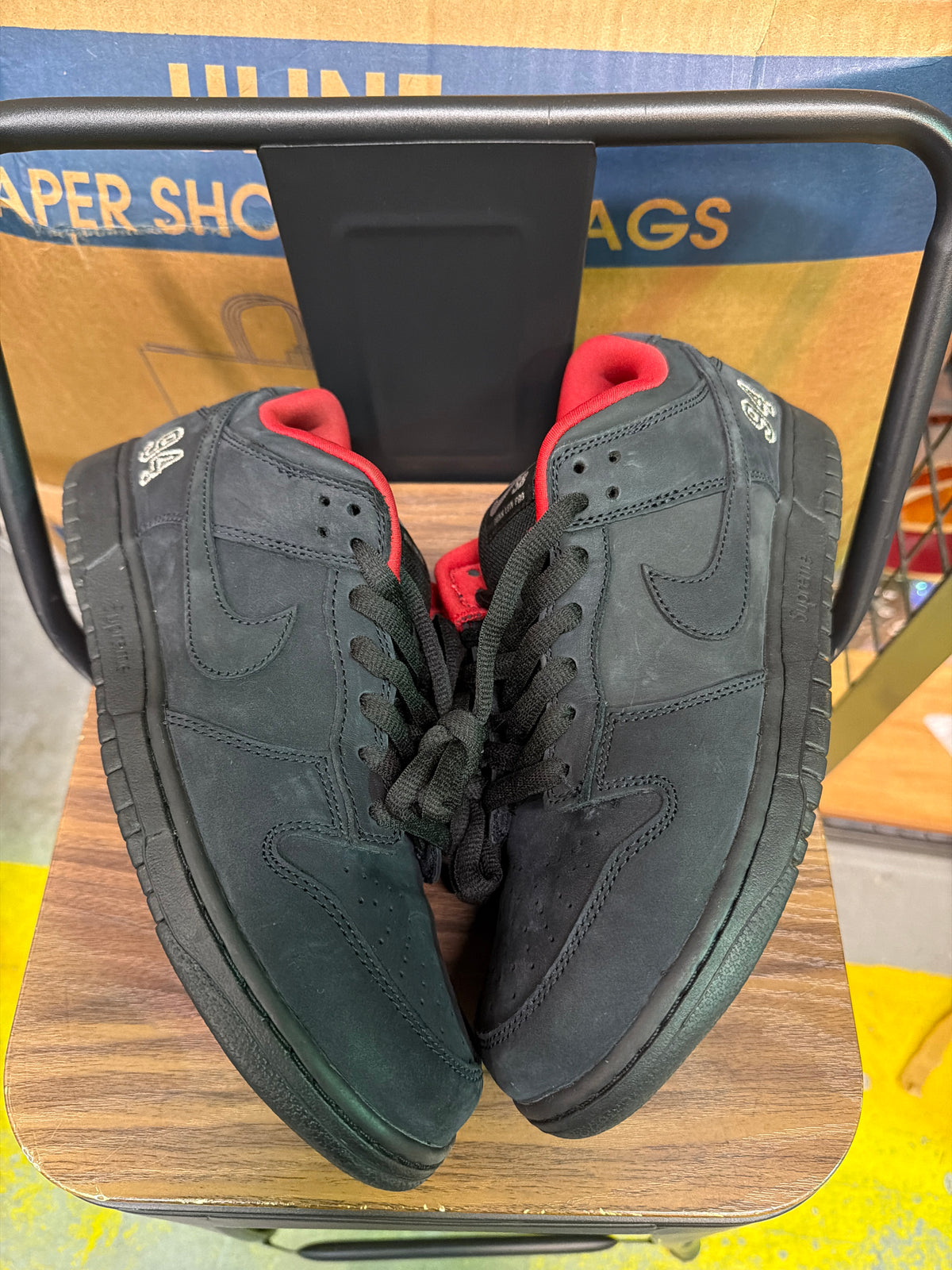 Nike Supreme SB Low 94 Black Sz 10 NB