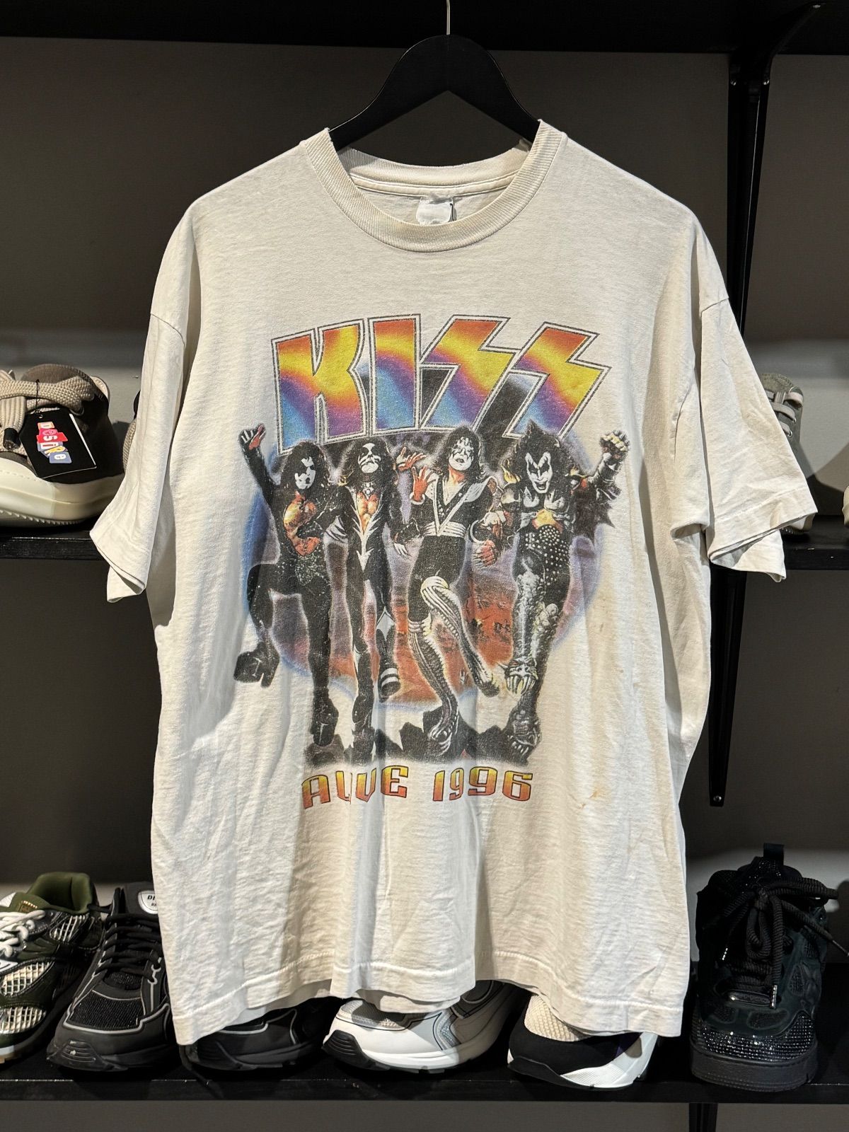 Vintage Kiss Live 96' Tee White - Vintage