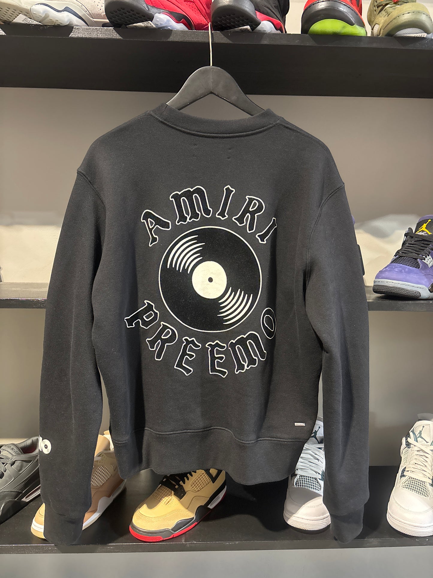 Amiri Black Preemo Crewneck Sz S