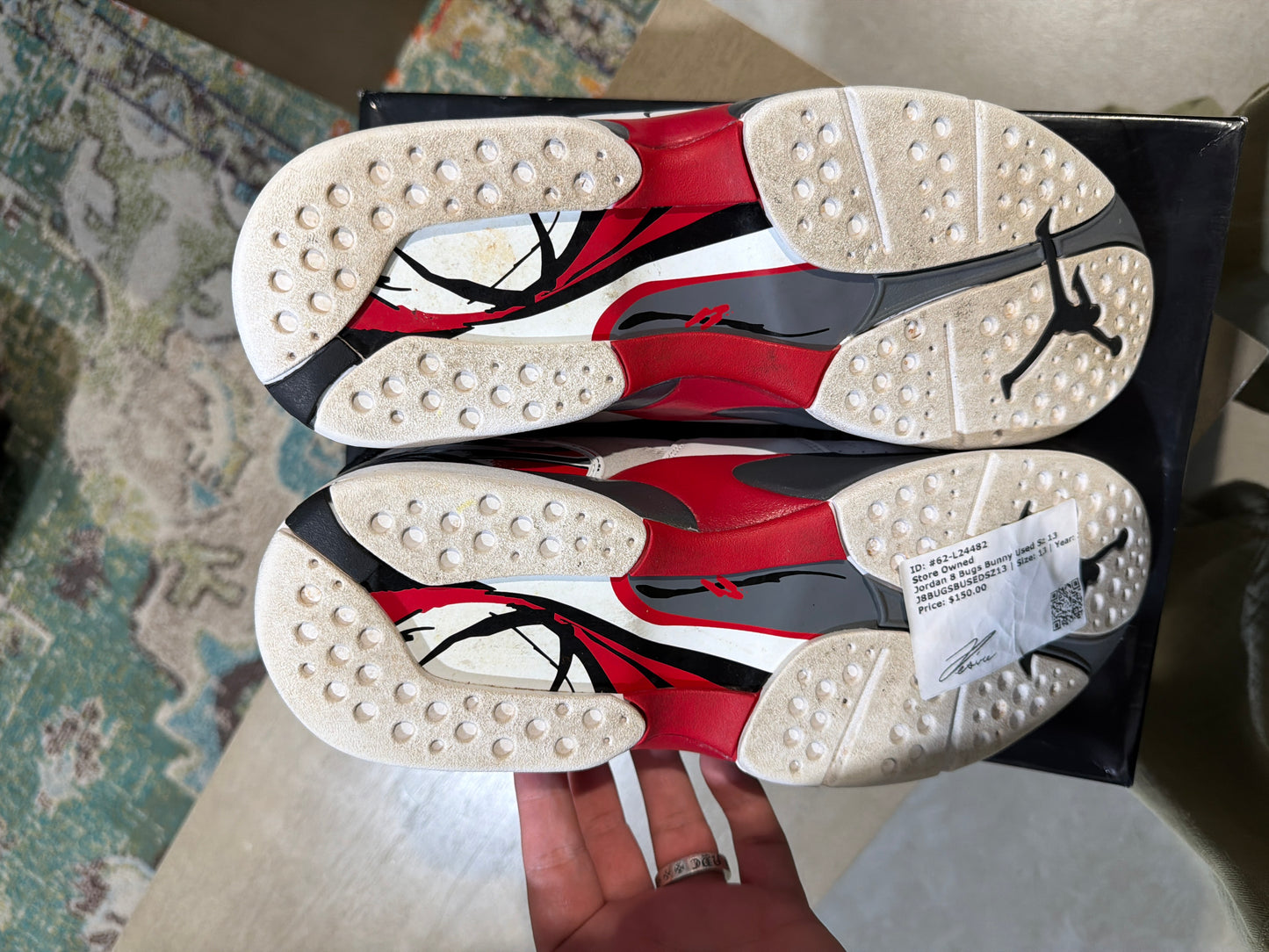 Jordan 8 Bugs Bunny Used Sz 13