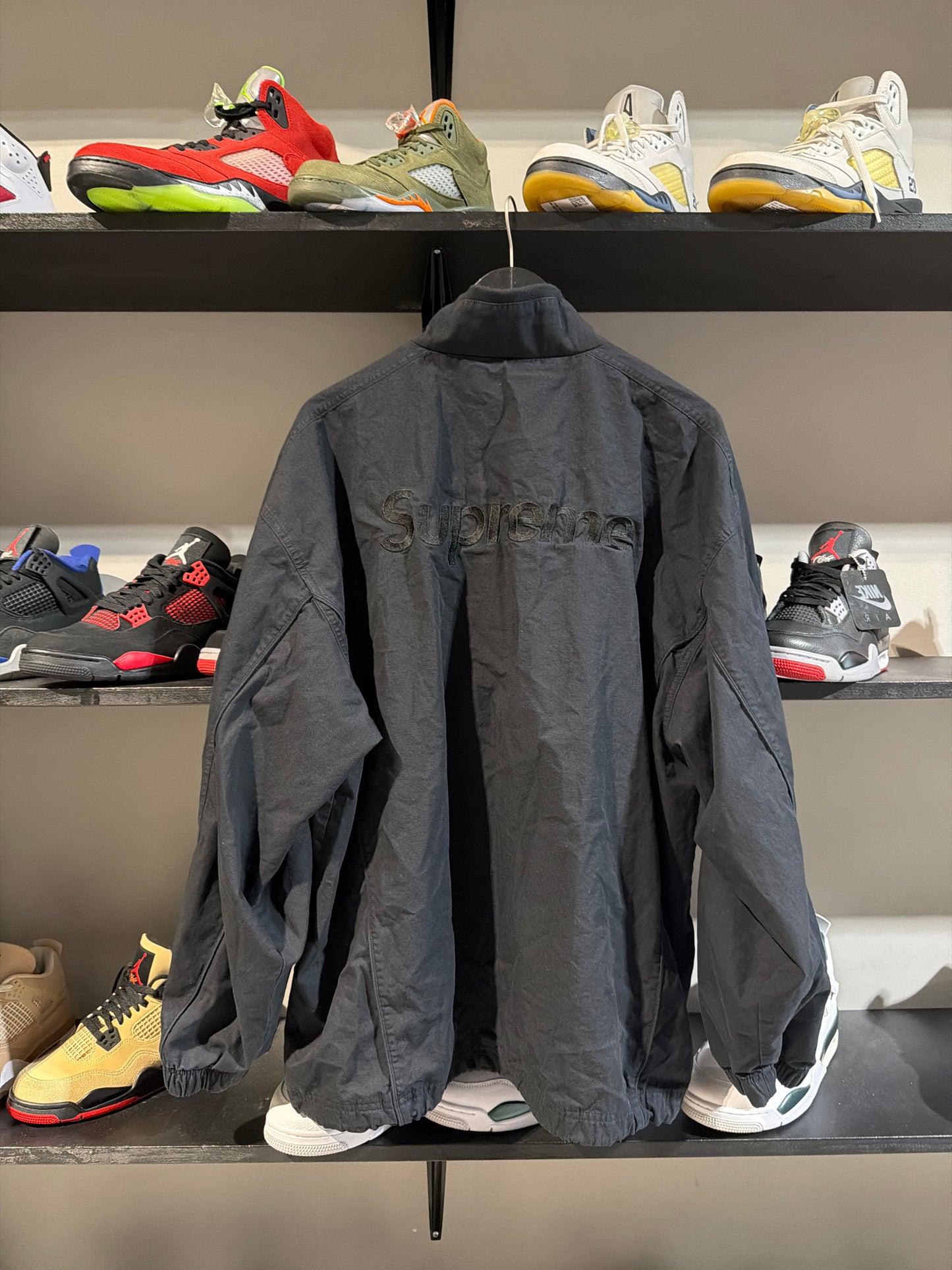 Supreme x Umbro Black Nylon Zipup Sz XL