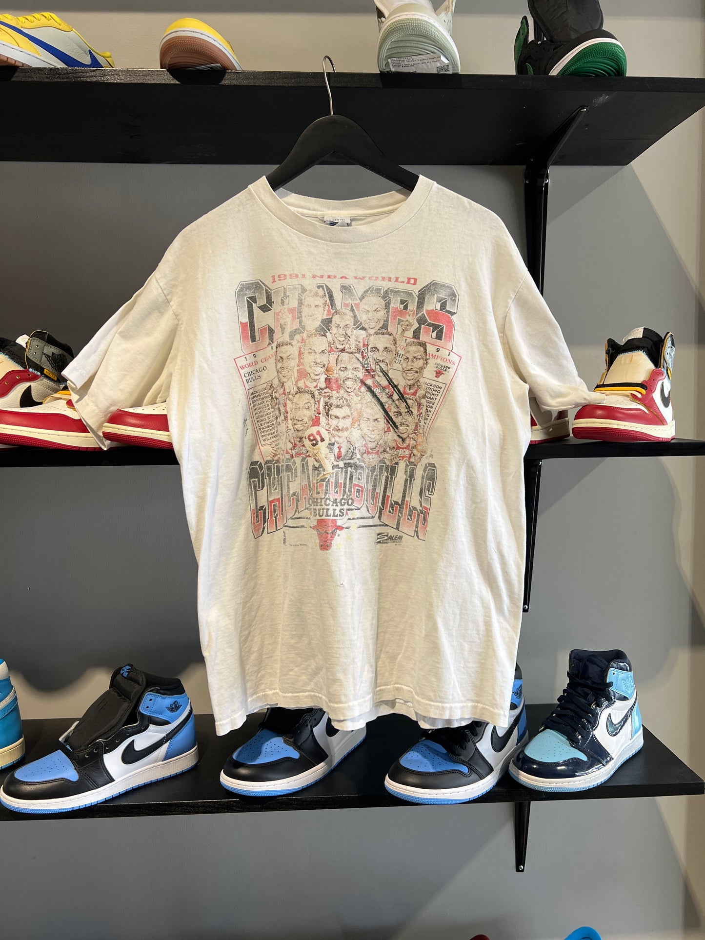 vintage chicago 1991 big head tee