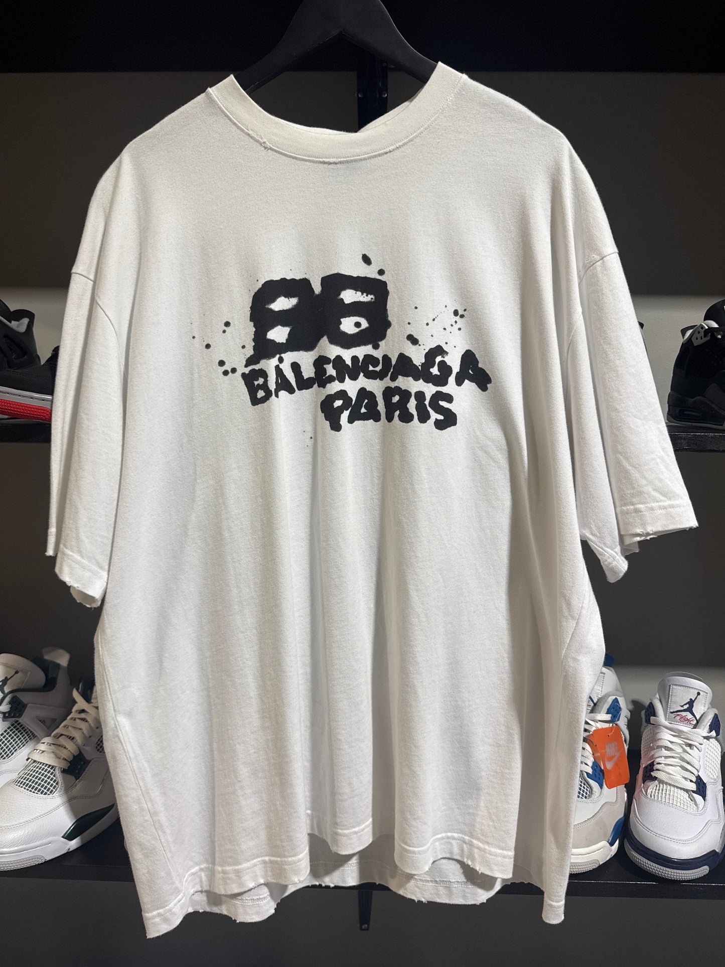 Balenciaga Hand Drawn White Tee