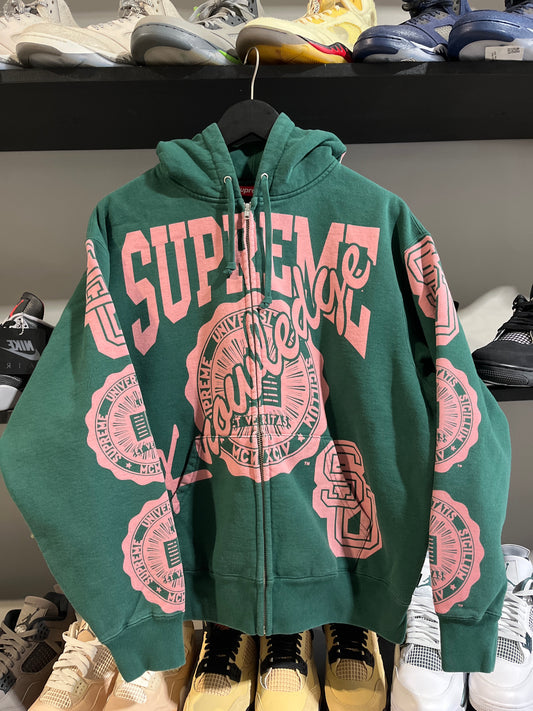 supreme knowledge reigns zipup green pink