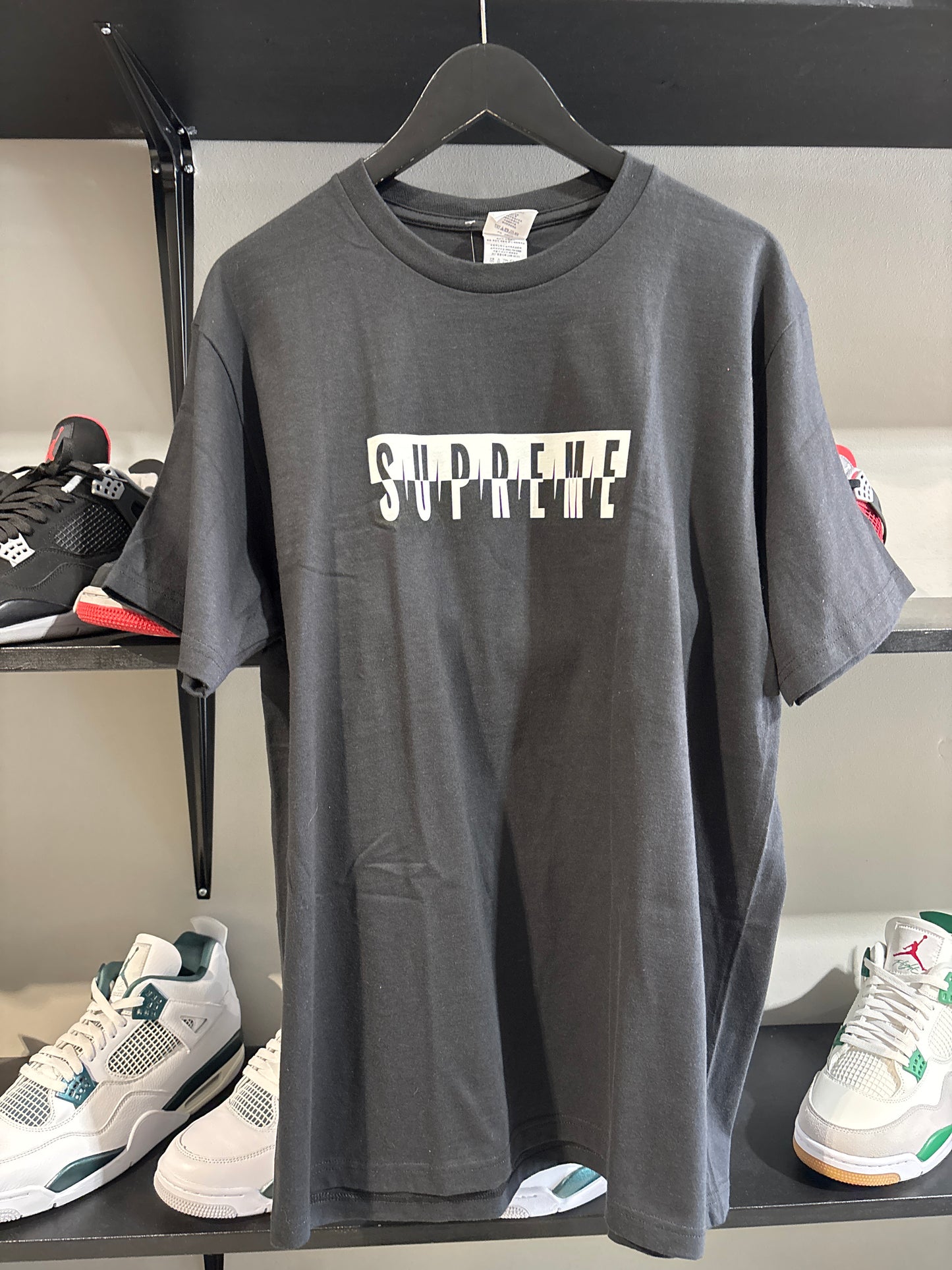 Supreme Split Logo Tee Black
