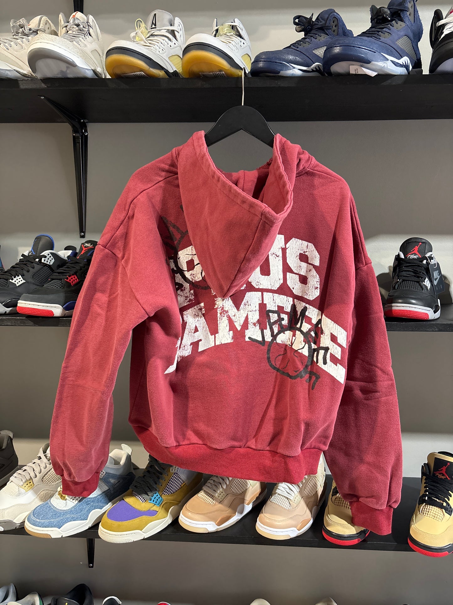 Plus One School Hoodie Red