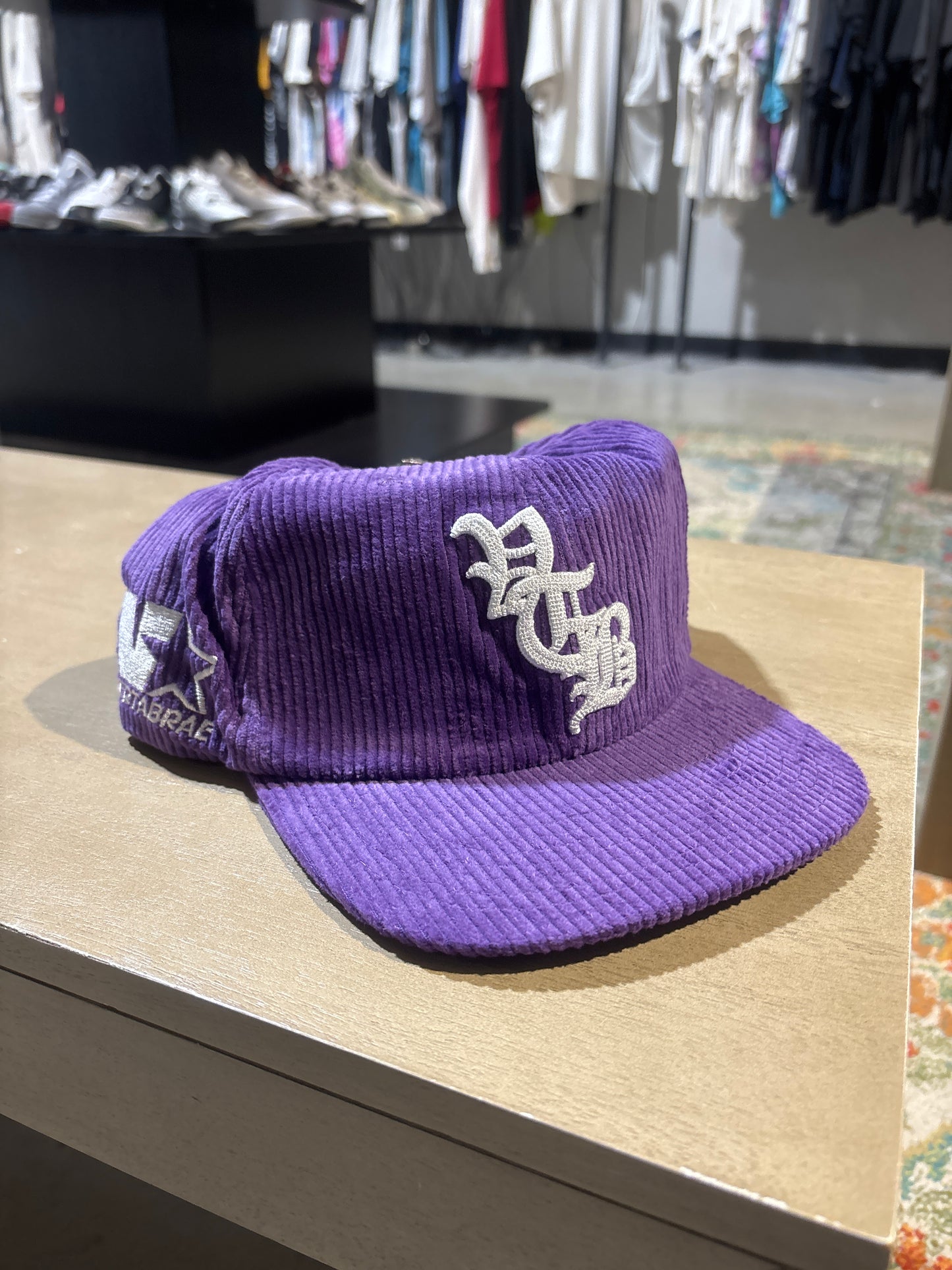 Purple Corduroy Vertebrae Snapback