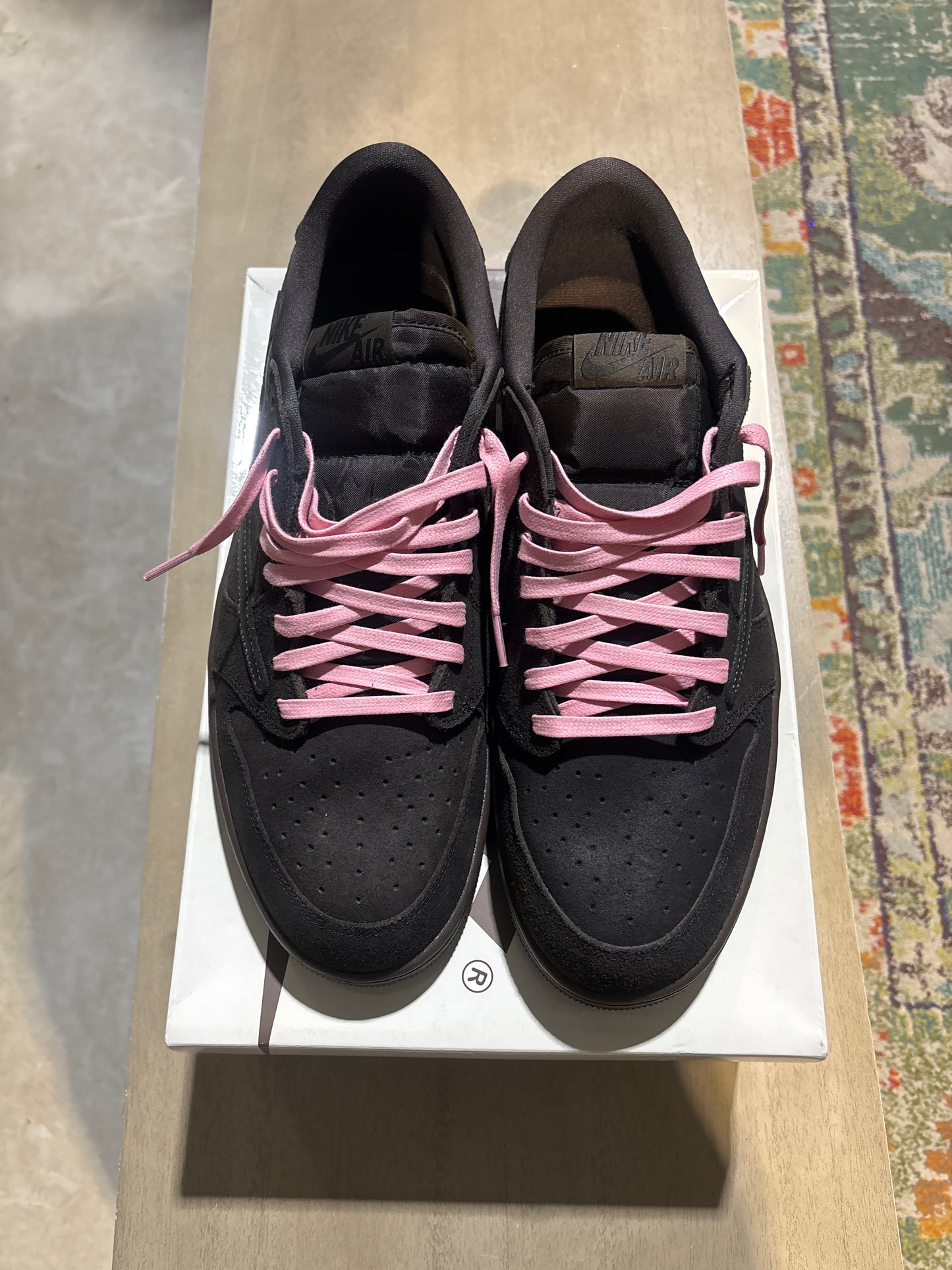 Jordan 1 Travis Velvet Brown Used Sz 14