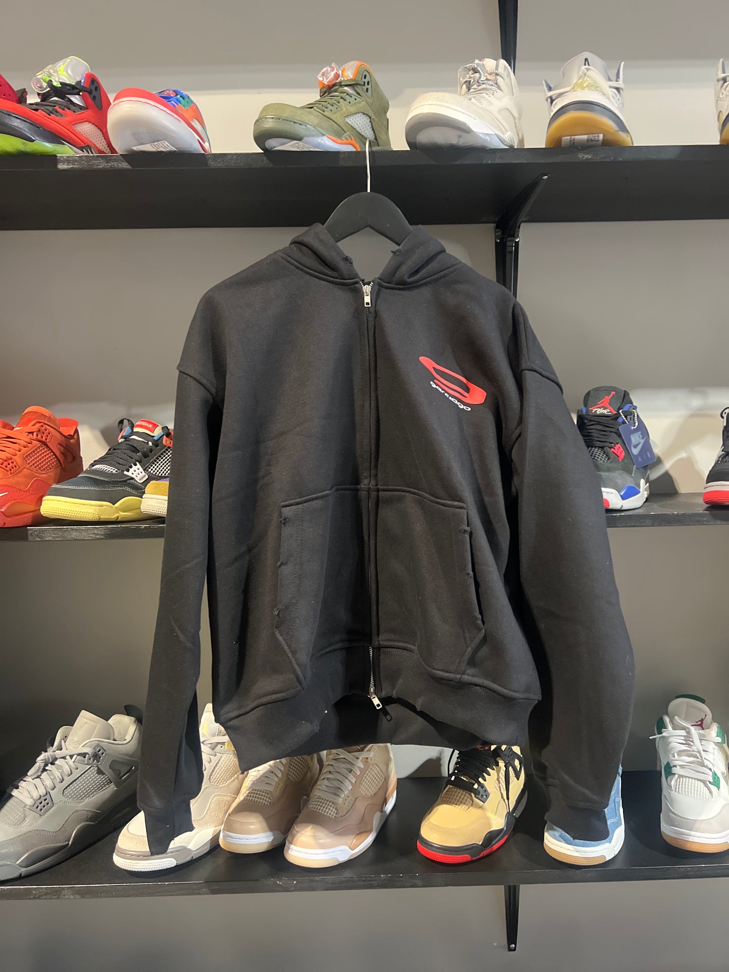 Garciago Black and Red Zipup