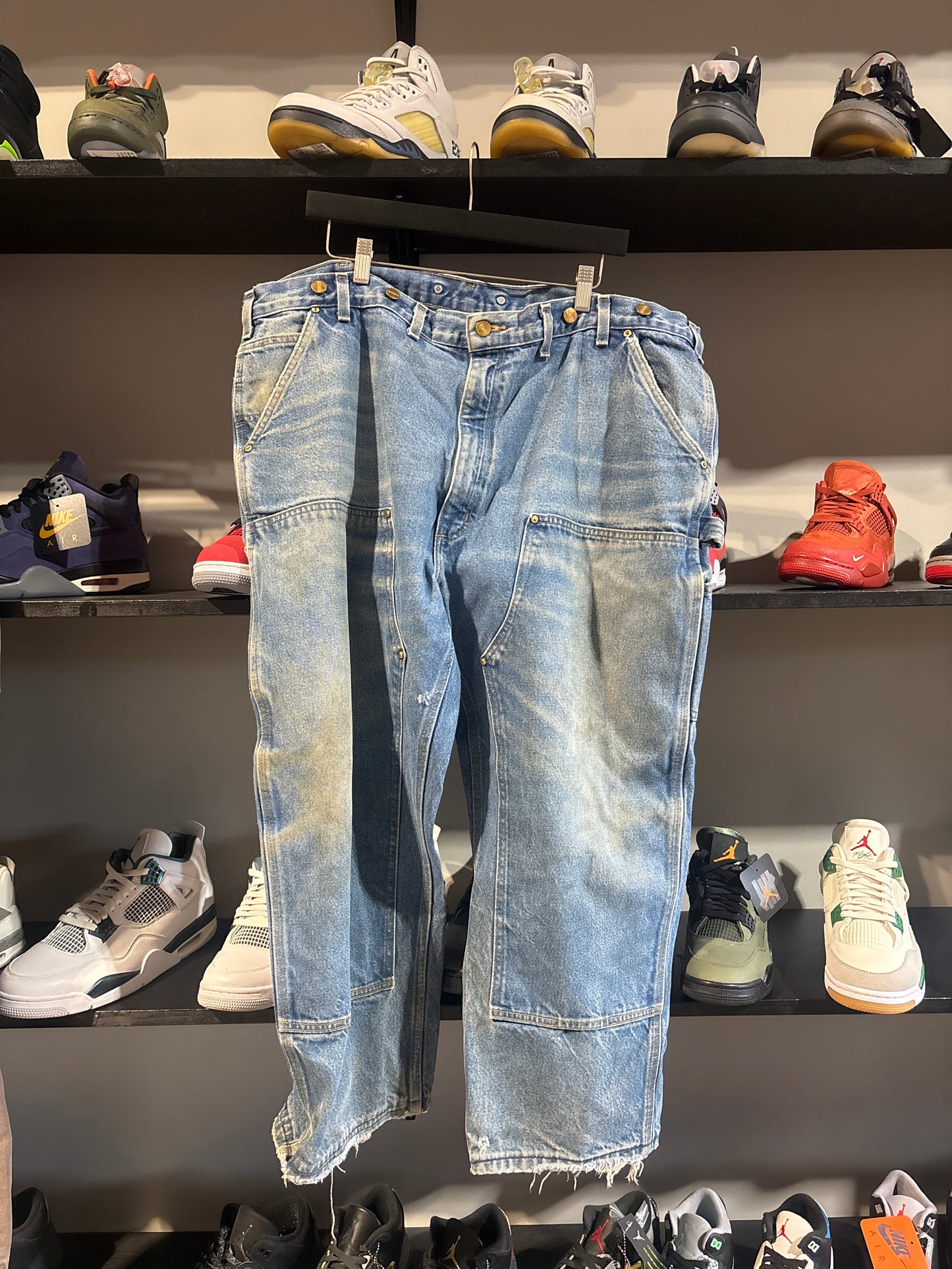 Vintage Carhartt Faded Denim Double Knees Sz42