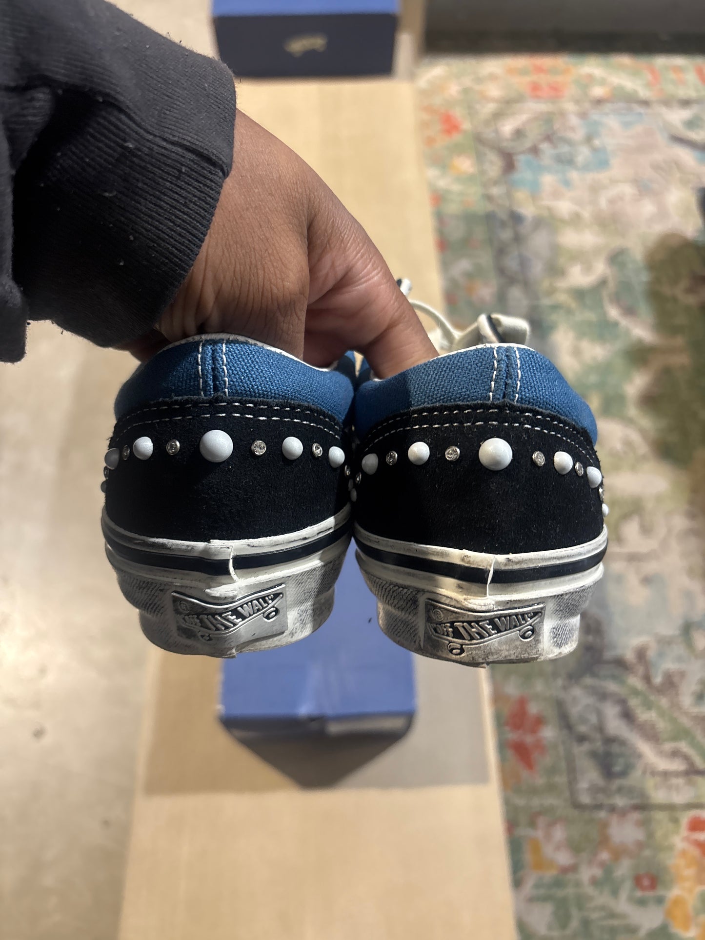Vans Pearlized Blue Used Sz 5.5