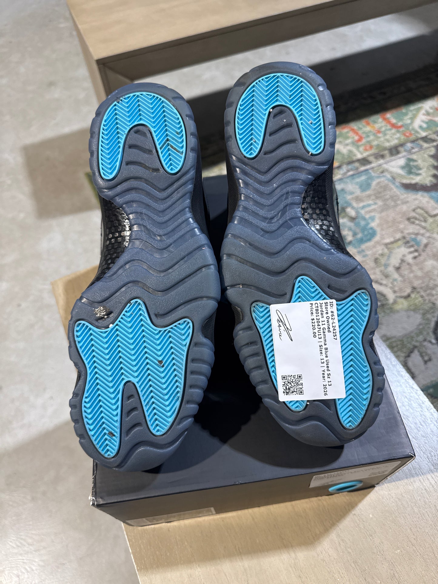 Jordan 11 Gamma Blue Used Sz 13