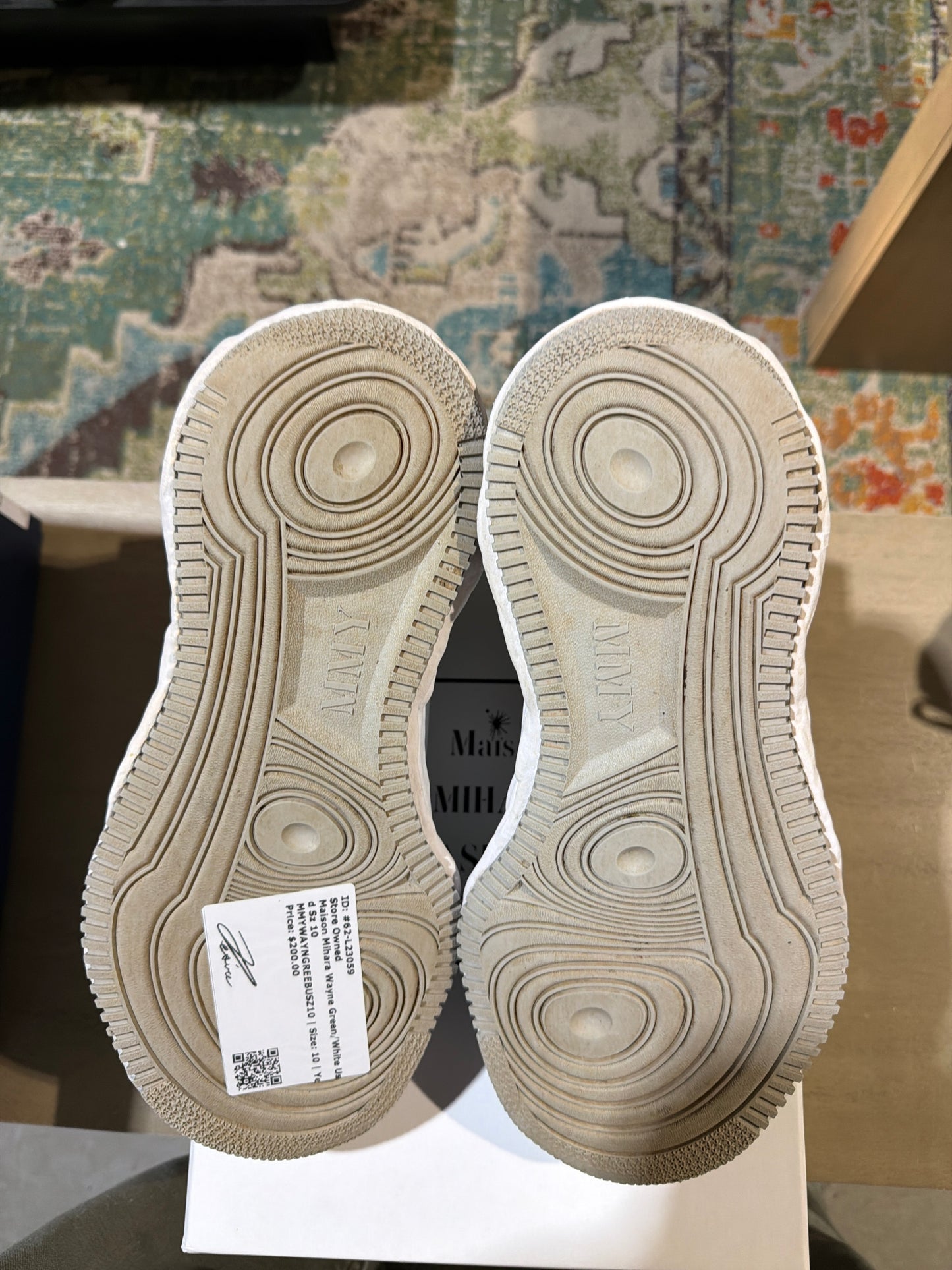 Maison Mihara Wayne Green/White Used Sz 10