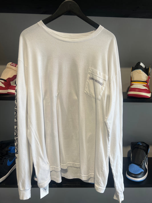 Chrome Hearts Purple Dagger L/S Tee
