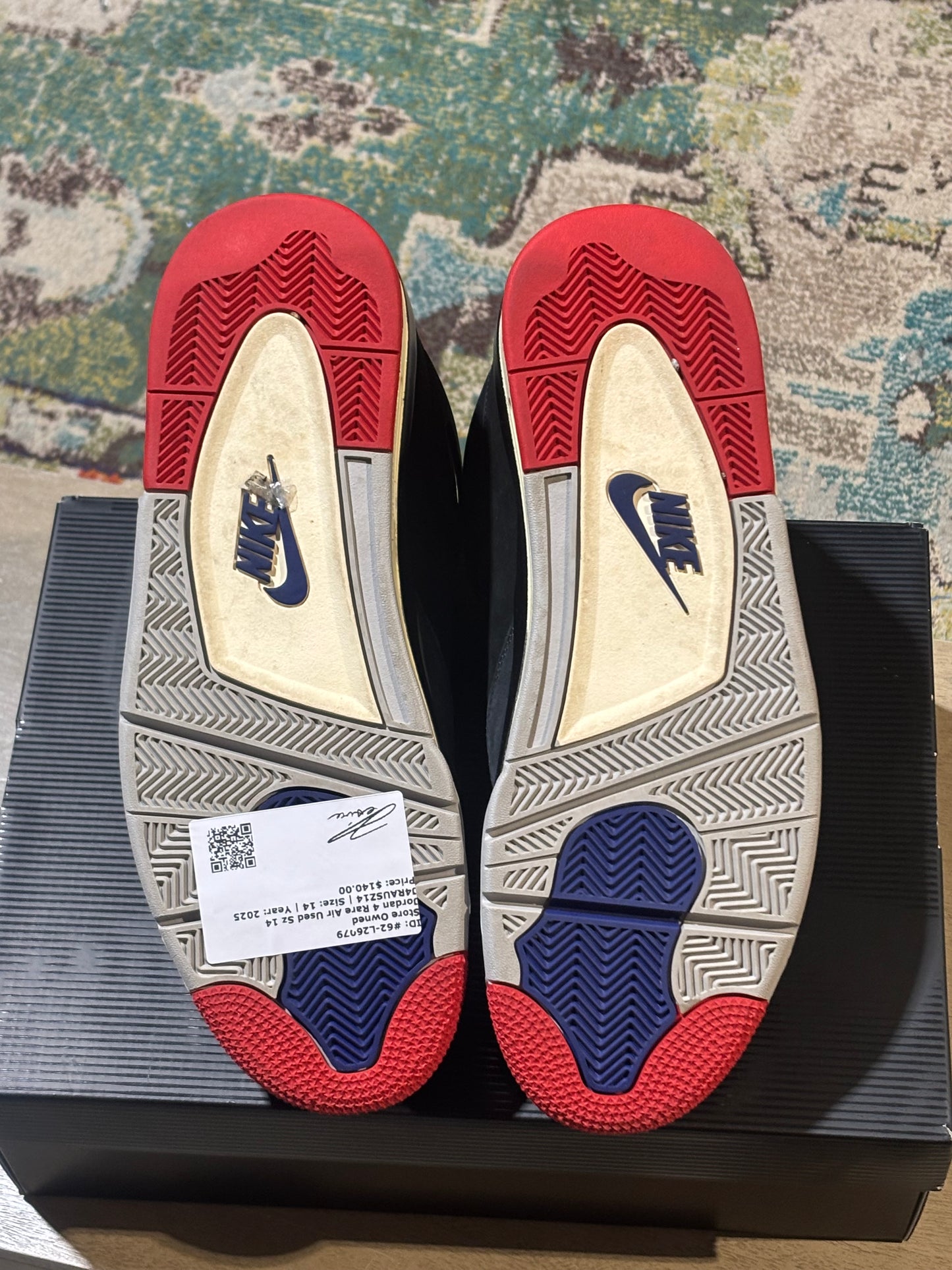Jordan 4 Rare Air Used Sz 14