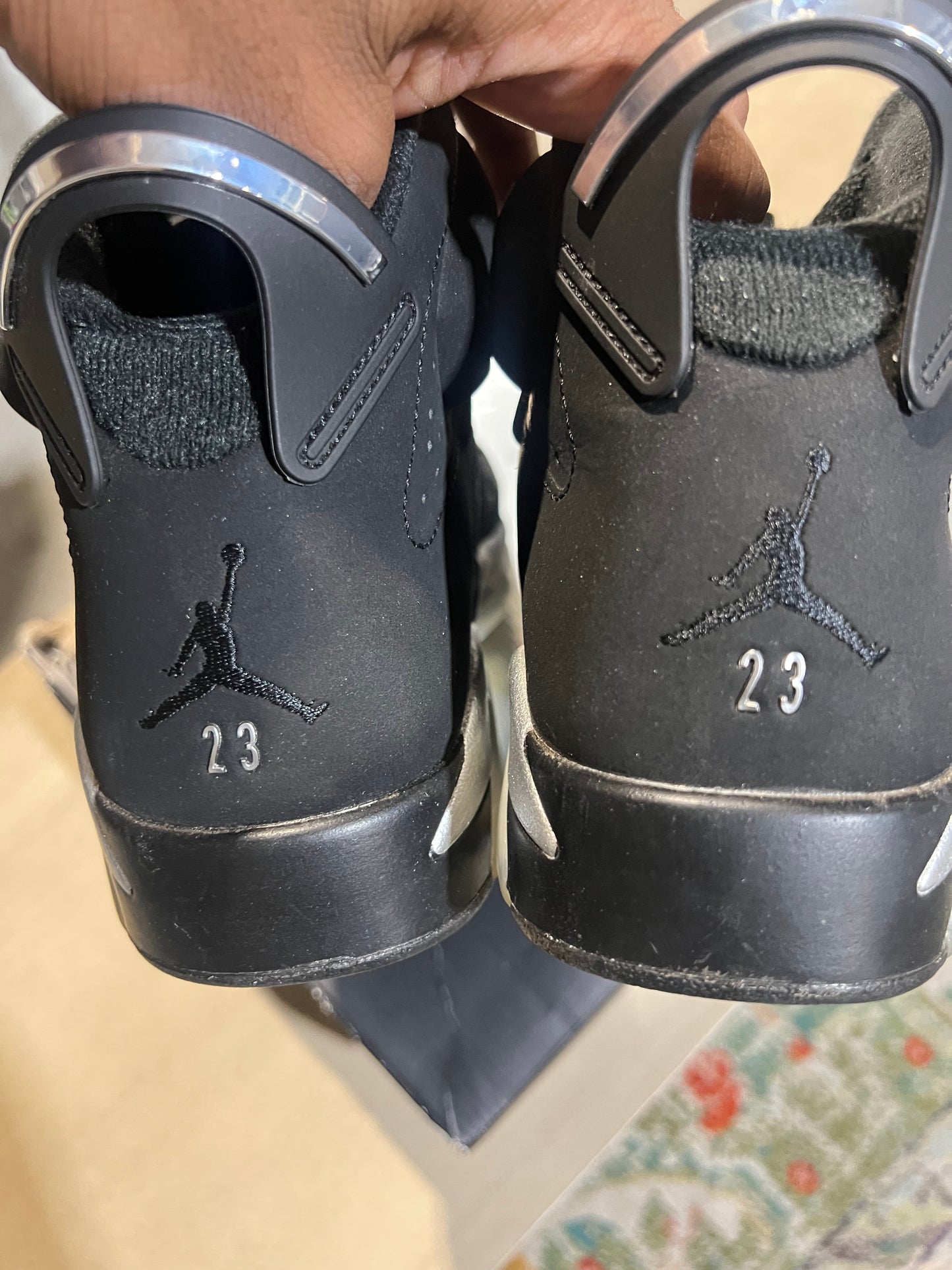 AIR JORDAN 6 retro chrome used sz 7.5