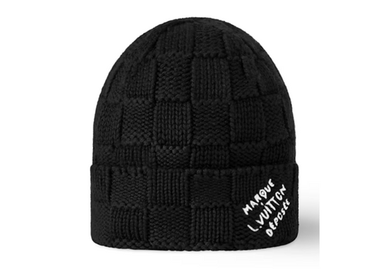 black lv admire snug beanie