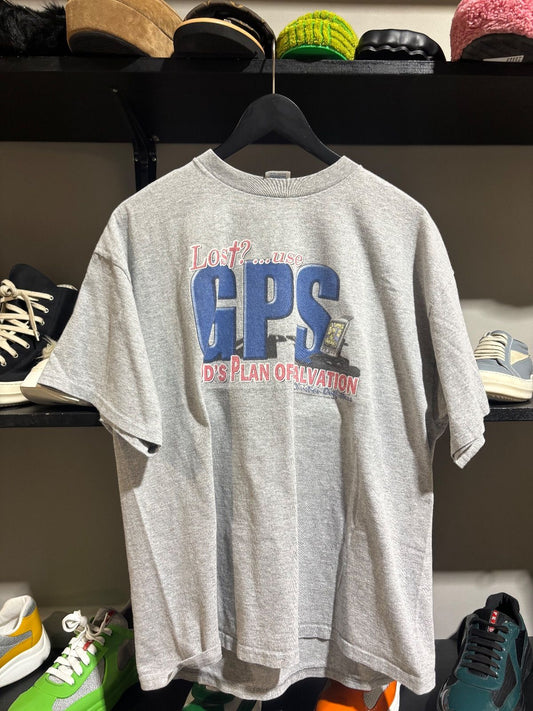 Vintage God GPS Tee Grey - Vintage